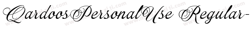 QardoosPersonalUse Regular字体转换